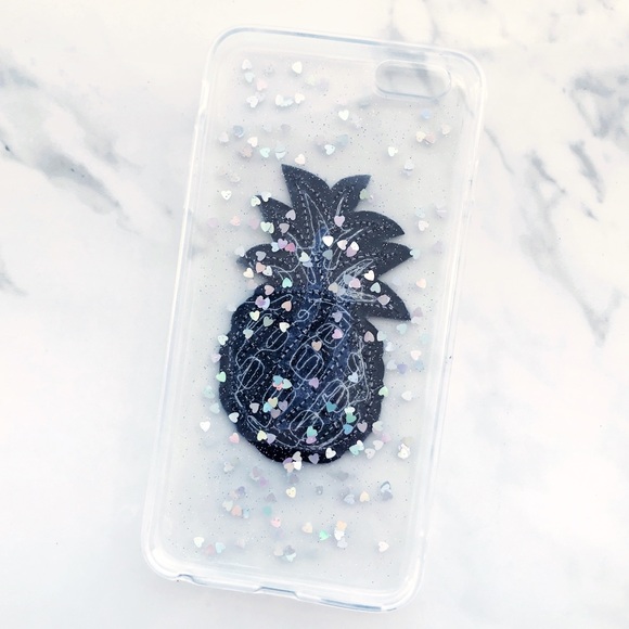 NEW iPhone 6/6s/6+/6s+ Sequin Pineapple Soft Case - Picture 4 of 4